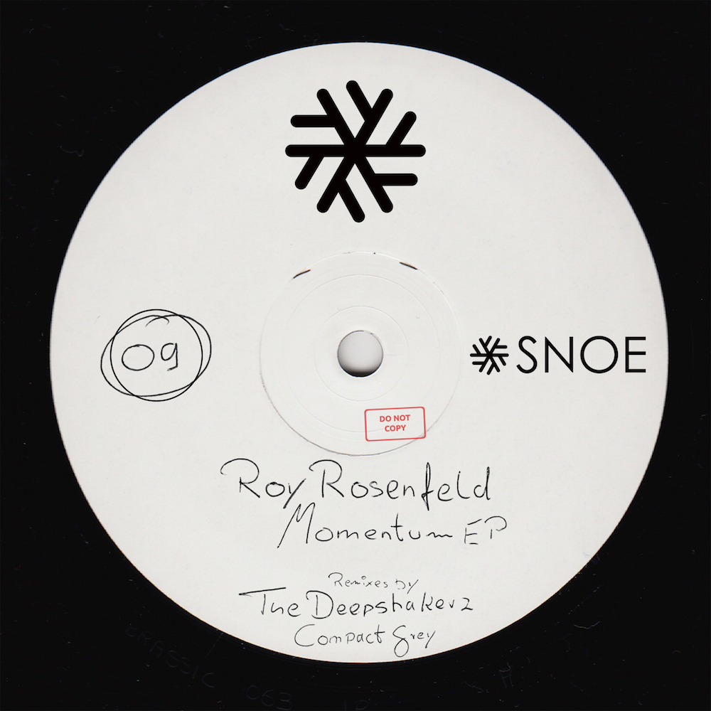 Roy Rosenfeld – Momentum EP (incl. The Deepshakerz & Compact Grey remixes) // SNOE009
