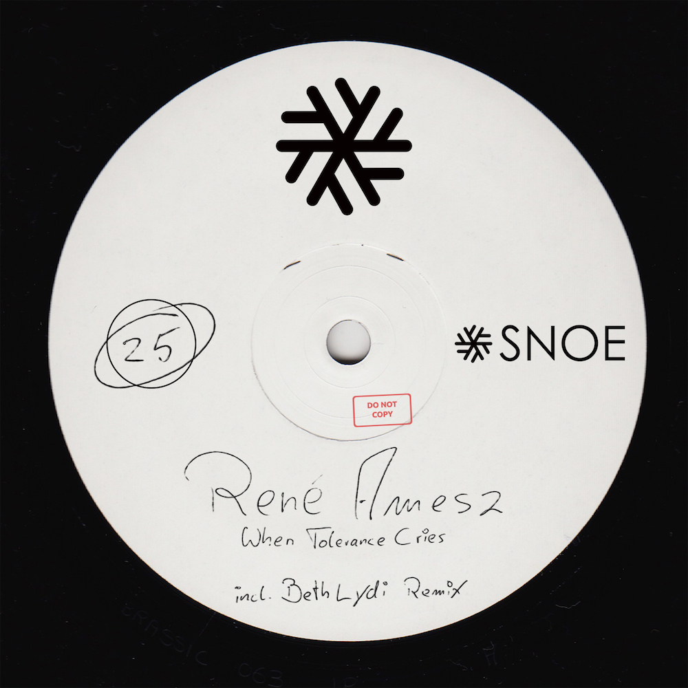 René Amesz – When Tolerance Cries (incl. Beth Lydi Rework) // SNOE025