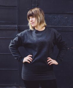 Crewneck Sweater Flake in Dark Grey