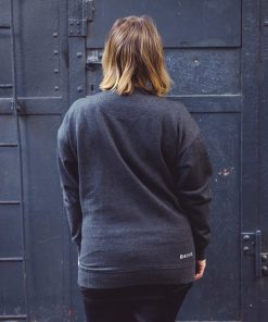 Alternative view of Crewneck Sweater Flake in Dark Grey