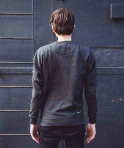 Alternative view of Crewneck Sweater Flake in Dark Grey