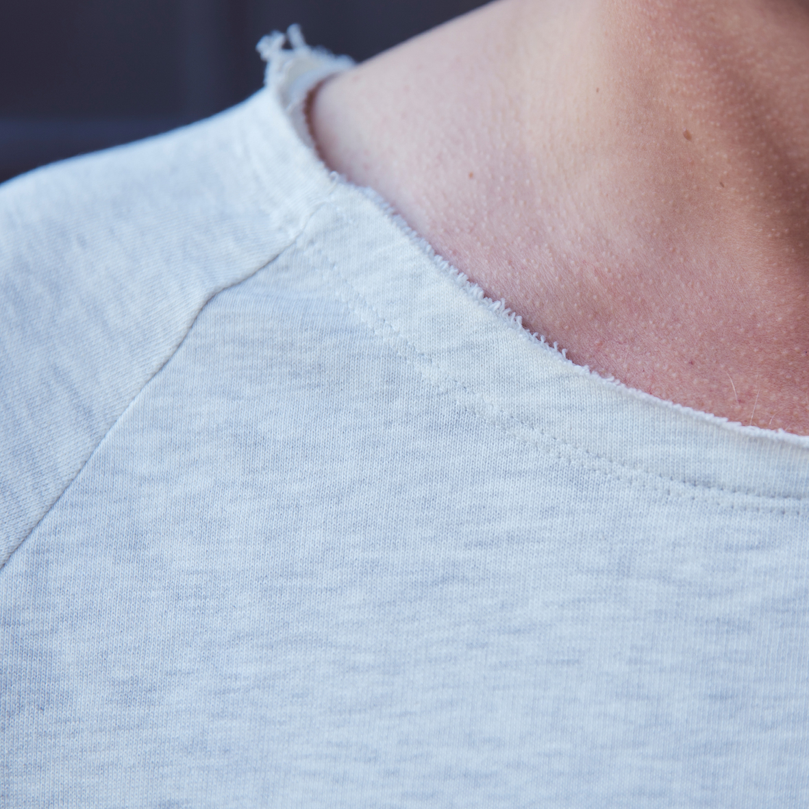 Open Edge Terry Crewneck Contact in Off White - Image 4