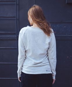 Alternative view of Open Edge Terry Crewneck Flake in Off White