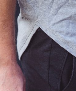 Alternative view of Sleeveless Hoodie Ananas in Light Grey