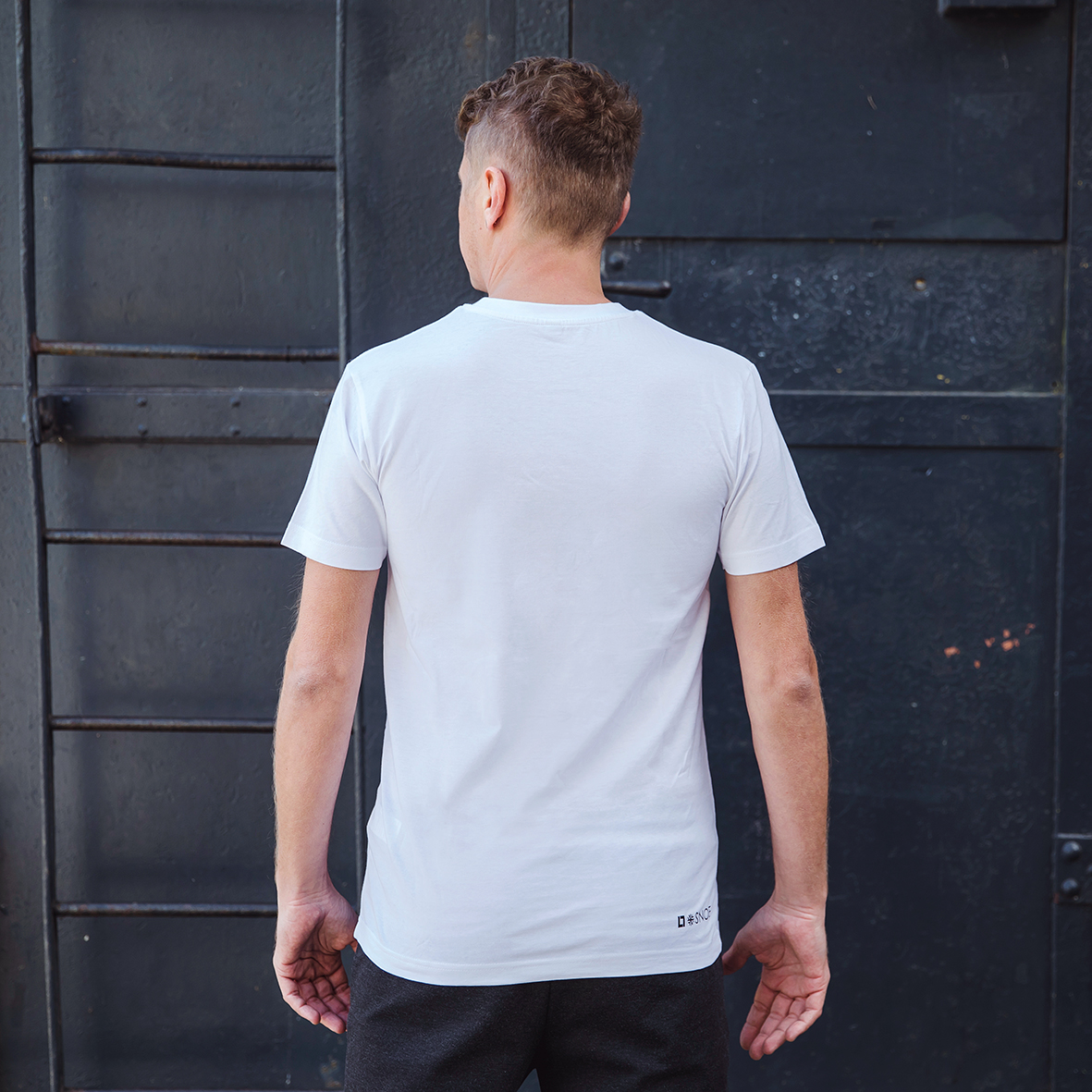 Round Neck T-Shirt Head in White - Image 2