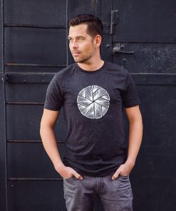 Round Neck T-Shirt Flake in Dark Grey