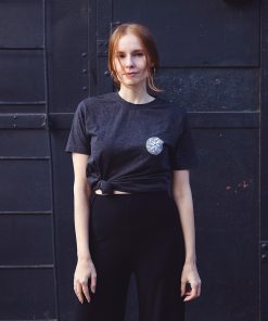 Round Neck T-Shirt Decent Flake in Dark Grey