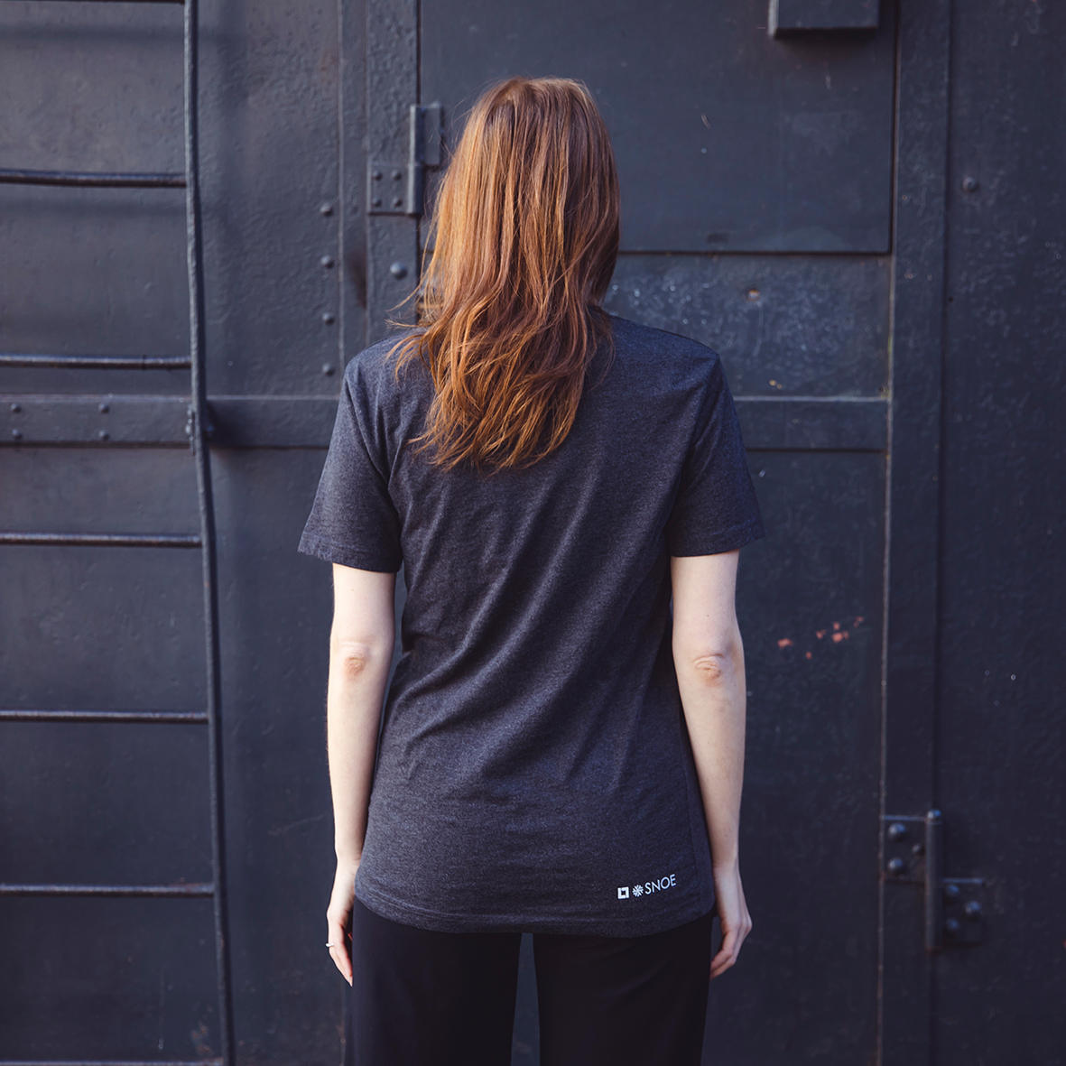 Round Neck T-Shirt Decent Flake in Dark Grey - Image 2