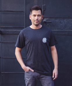 Round Neck T-Shirt Decent Flake in Dark Grey