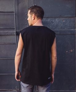 Alternative view of Sleeveless T-Shirt Flake in Black