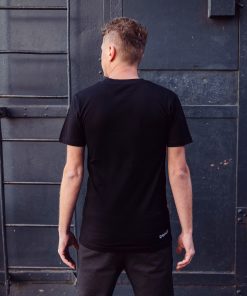Alternative view of Round Neck T-Shirt Contact in Black