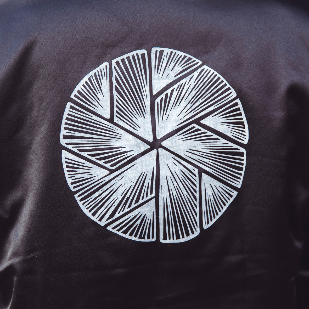 Ladies Flake Bomber Jacket in Black - Image 5