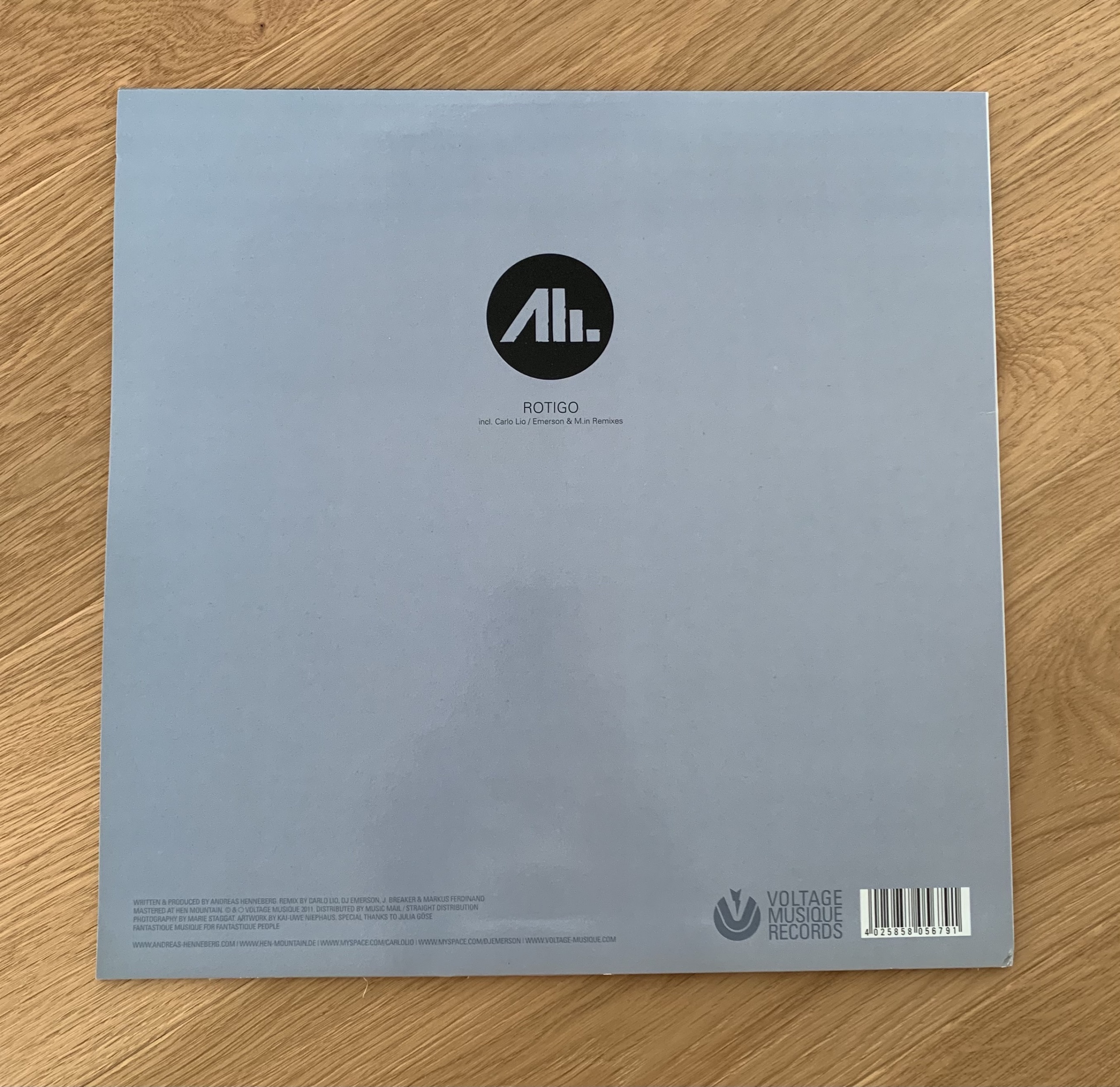 12" Vinyl // Andreas Henneberg - Rotigo incl. Carlo Lio, Emerson & M.in remix - Image 3