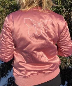 Alternative view of Beth Lydi | Bomber Jacket in Old Rose