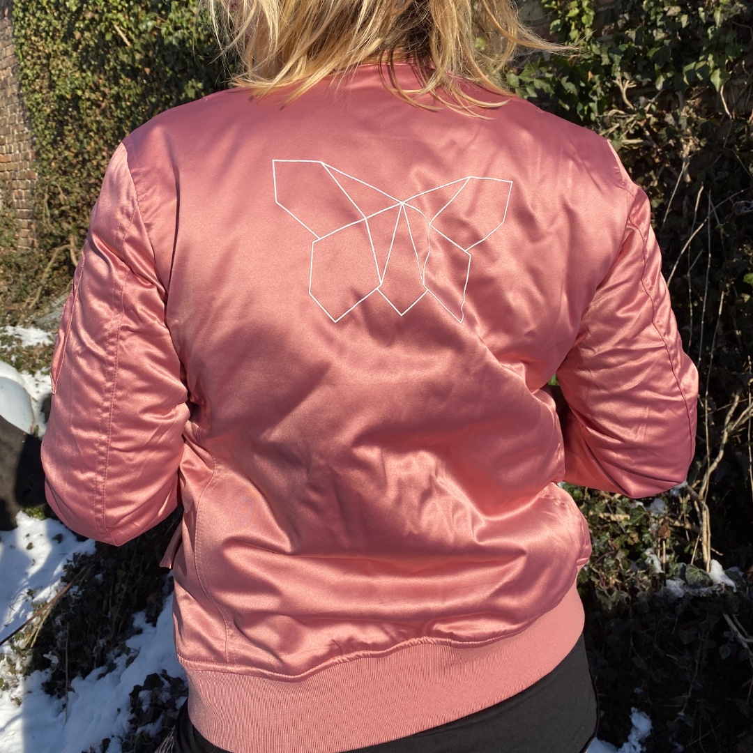Beth Lydi | Bomber Jacket in Old Rose - Image 2
