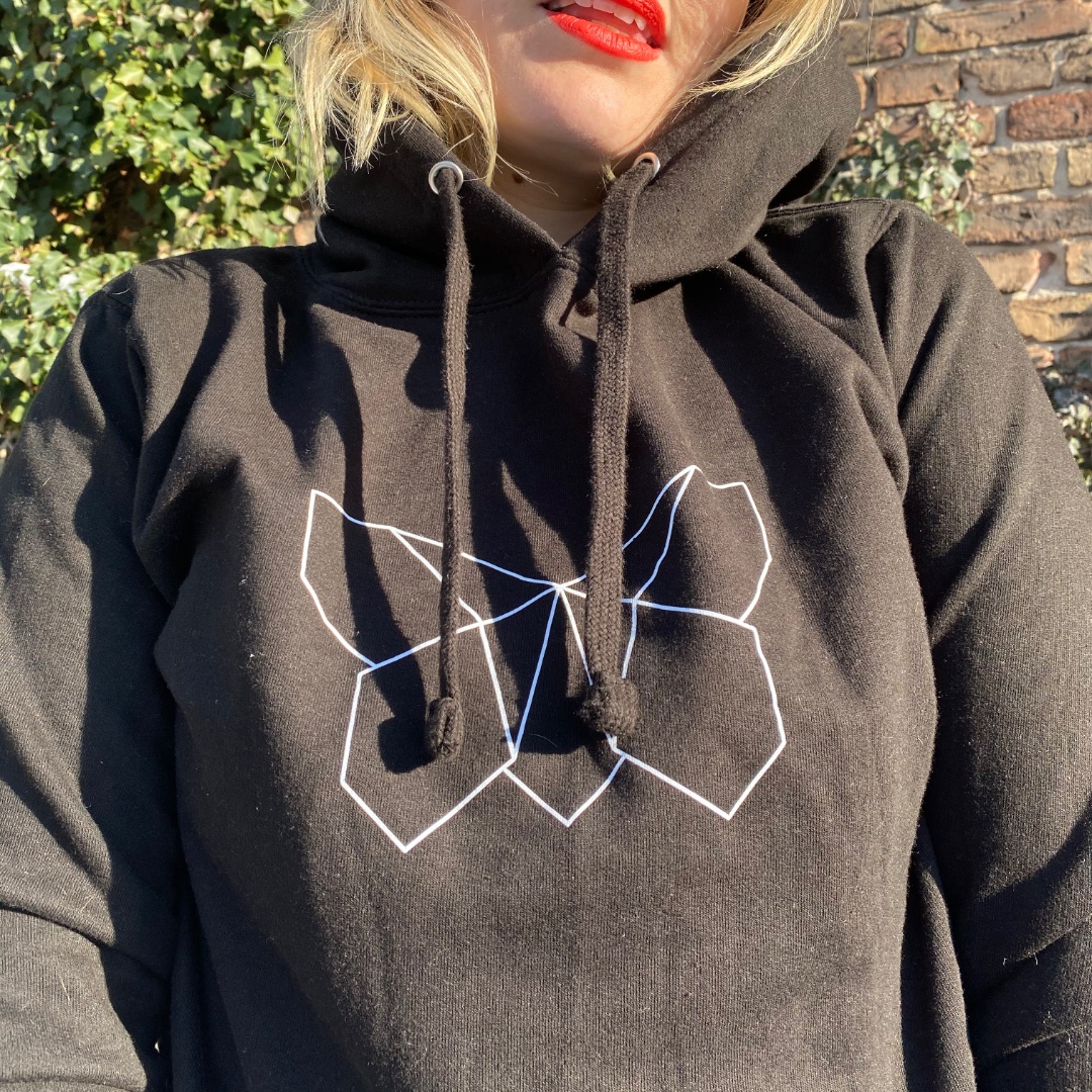 Beth Lydi | Long Hoodie in Black - Image 3