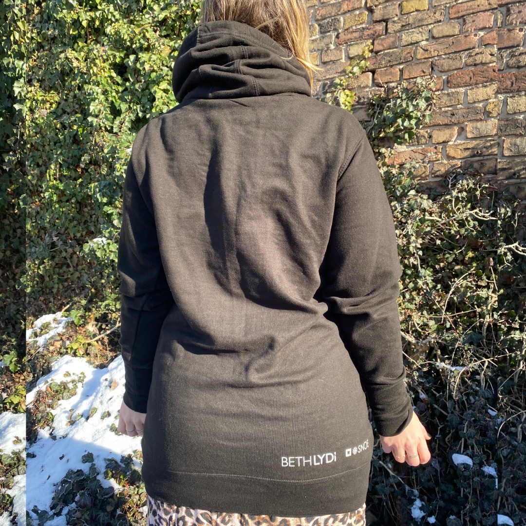 Beth Lydi | Long Hoodie in Black - Image 4