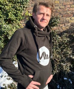 Andreas Henneberg | Cross Neck Hoodie in Black