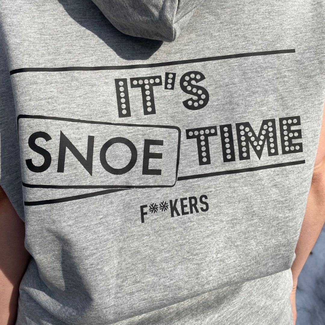 Anagram Sleeveless Hoodie in Light Grey - Image 2