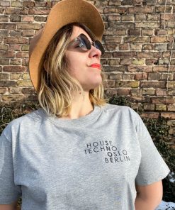 Round Neck T-Shirt Anagram in Light Grey