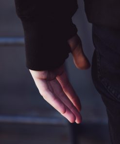 Alternative view of Unisex Cross Neck Hoodie Ananas in Black