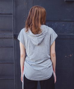 Alternative view of Sleeveless Hoodie Ananas in Light Grey