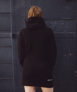Alternative view of Ladies Long Hoodie Ananas in Black