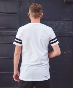 Alternative view of Striped Jersey T-Shirt Flake in Black & White