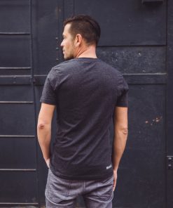 Alternative view of Round Neck T-Shirt Flake in Dark Grey