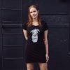 T-Shirt Dress Ananas in Black
