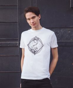 Round Neck T-Shirt Contact in White