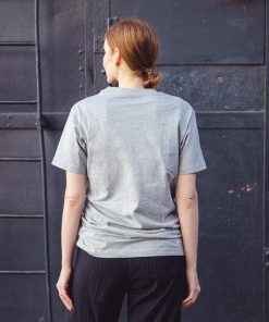 Alternative view of Round Neck T-Shirt White Flake in Light Grey