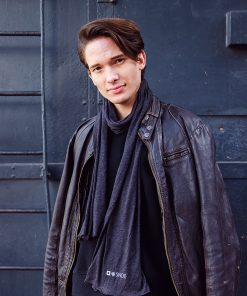 The SNOE Jersey Scarf Logo