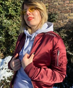 Beth Lydi | Bomber Jacket in Burgundy
