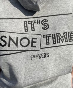 Alternative view of Anagram Sleeveless Hoodie in Light Grey