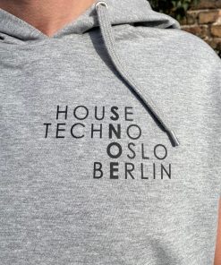 Alternative view of Anagram Sleeveless Hoodie in Light Grey