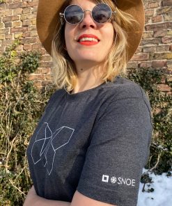 Beth Lydi | Round Neck T-Shirt in Dark Grey